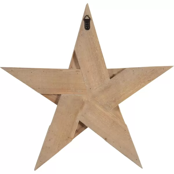 imageKate and Laurel Gallantry Coastal Decorative Wooden Stars Set of 3 White Modern Dimensional ThreePiece Star Set for Use as Living Room Wall Decor or Patriotic Home Decor OptionRustic Brown