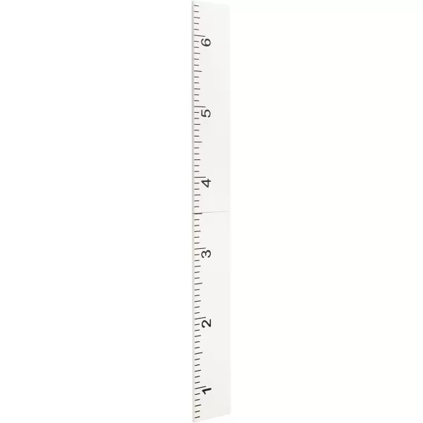 imageKate and Laurel Modern 65Foot Growth Chart Wooden Wall Ruler 8 x 72 White Decorative WallMounted Height Chart for Kids for Use as Nursery or Childrens Bedroom DecorWhite