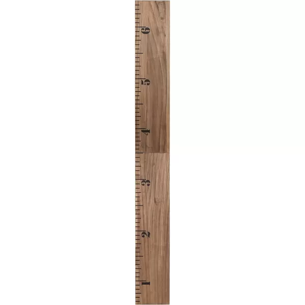 imageKate and Laurel Modern 65Foot Growth Chart Wooden Wall Ruler 8 x 72 White Decorative WallMounted Height Chart for Kids for Use as Nursery or Childrens Bedroom DecorRustic Brown