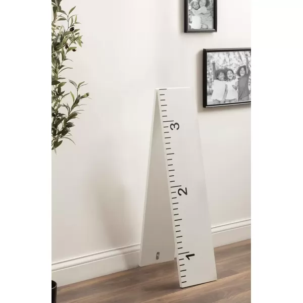 imageKate and Laurel Modern 65Foot Growth Chart Wooden Wall Ruler 8 x 72 White Decorative WallMounted Height Chart for Kids for Use as Nursery or Childrens Bedroom DecorWhite