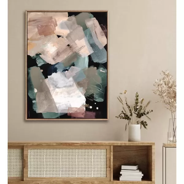 imageKate and Laurel Sylvie Beaded Nebula Abstract Vintage Framed Canvas Wall Art by Amy Lighthall 315x415 Gold Oversized Modern Abstract Geometric Art for Wall
