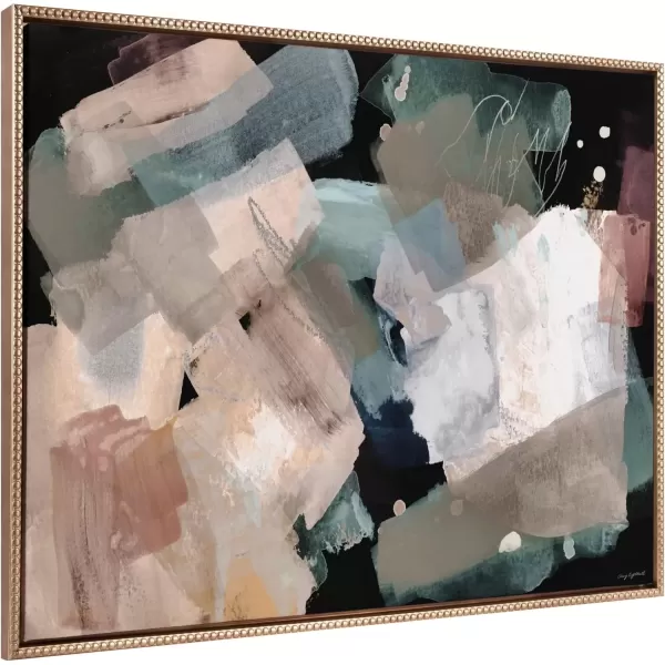 imageKate and Laurel Sylvie Beaded Nebula Abstract Vintage Framed Canvas Wall Art by Amy Lighthall 315x415 Gold Oversized Modern Abstract Geometric Art for Wall