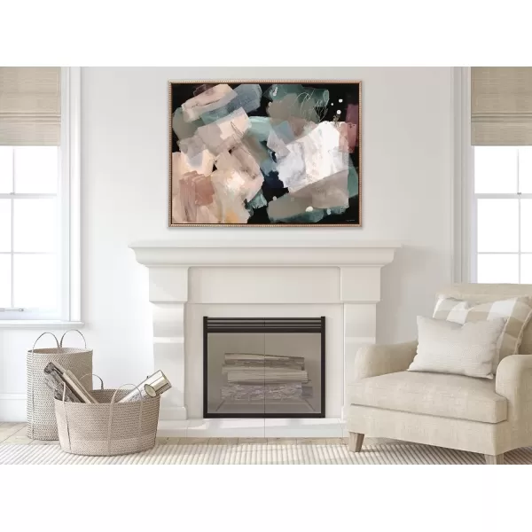 imageKate and Laurel Sylvie Beaded Nebula Abstract Vintage Framed Canvas Wall Art by Amy Lighthall 315x415 Gold Oversized Modern Abstract Geometric Art for Wall