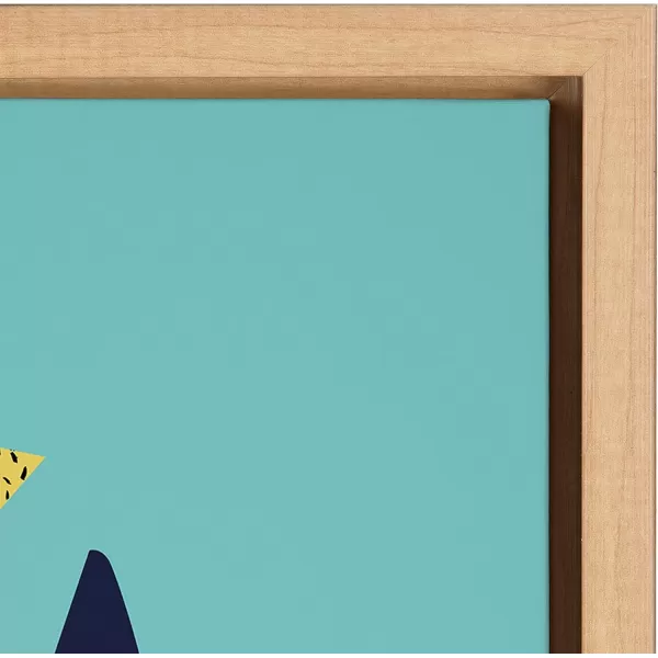 imageKate and Laurel Sylvie Cockatoo Framed Canvas Wall Art by Rachel Lee 18x24 Natural Colorful Bird Art for HomeNatural