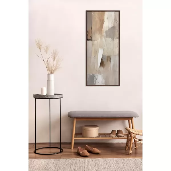 imageKate and Laurel Sylvie Contemporary Neutral Textured Abstract Framed Canvas Wall Art by The Creative Bunch Studio 315x415 Brown Natural Modern Abstract Art for WallBrown