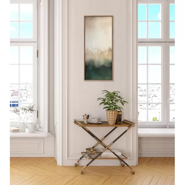 imageKate and Laurel Sylvie Green Mountain Abstract II Framed Canvas Wall Art by Amy Lighthall 315x415 Gold Soft Mountain Landscape Art for WallGold