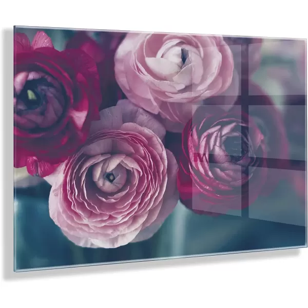 imageKate and Laurel Yours Truly Floating Acrylic Art by Kristy Campbell 23x31 Decorative Soft Floral Art Print for Wall