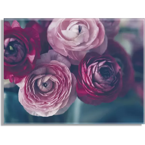imageKate and Laurel Yours Truly Floating Acrylic Art by Kristy Campbell 23x31 Decorative Soft Floral Art Print for Wall