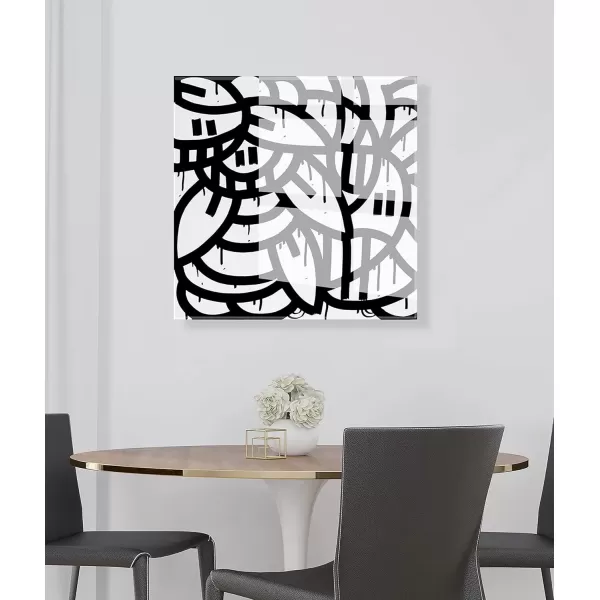 imageKate and Laurel x Arm of Casso Collaboration It Still Dont Matter if Youre Black or White Floating Acrylic Art 23x23 Black and White Abstract Art for Wall