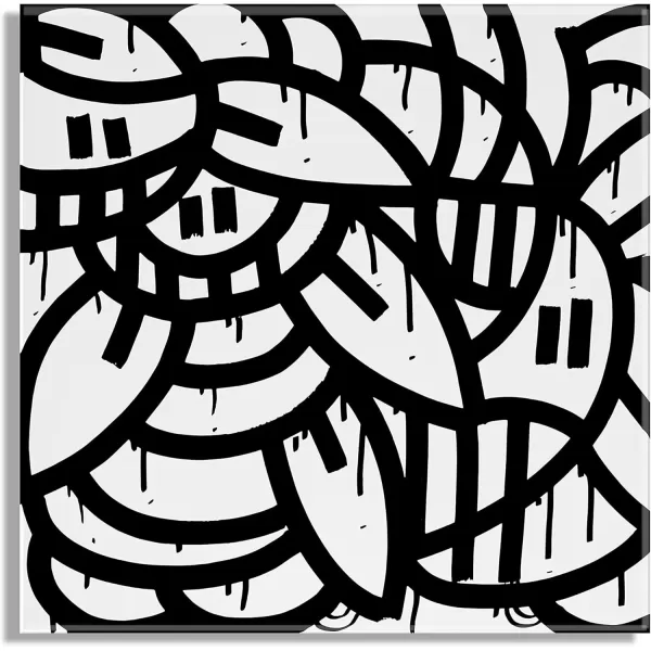 imageKate and Laurel x Arm of Casso Collaboration It Still Dont Matter if Youre Black or White Floating Acrylic Art 23x23 Black and White Abstract Art for Wall