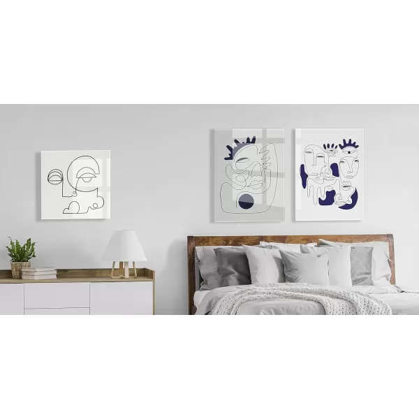 imageKate and Laurel x Shatha Al Dafai Collaboration Inner Battle Modern Acrylic Art 23x23 Minimalist Abstract Art Print for Wall
