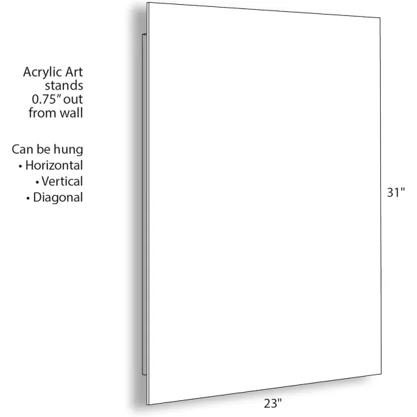 imageKate and Laurel x The Creative Bunch Studio Collaboration Mod Moon Its Just a Phase Floating Acrylic Art 23x31 Black and White Moon Phase Art for Wall