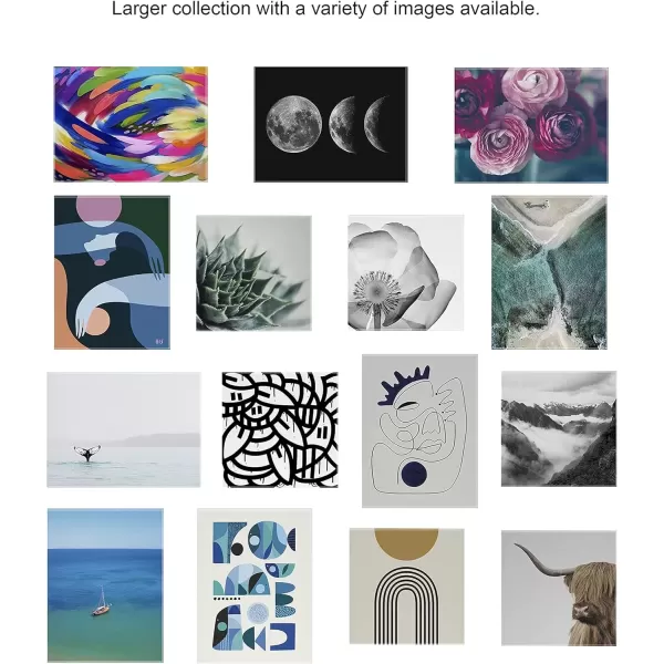 imageKate and Laurel x The Creative Bunch Studio Collaboration Mod Moon Its Just a Phase Floating Acrylic Art 23x31 Black and White Moon Phase Art for Wall