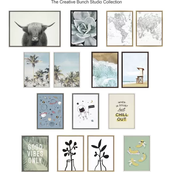 imageKate and Laurel x The Creative Bunch Studio Collaboration Titled Herd of Highland Cows Floating Acrylic Art 23x31 Decorative Black and White Animal Art for Wall