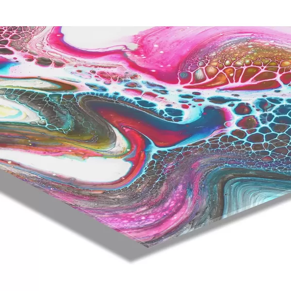 imageKate and Laurel x Xizhou Xie Collaboration Kaleidescope Frameless Floating Acrylic Art 23x31 Modern Abstract Bright Colorful Art for Wall