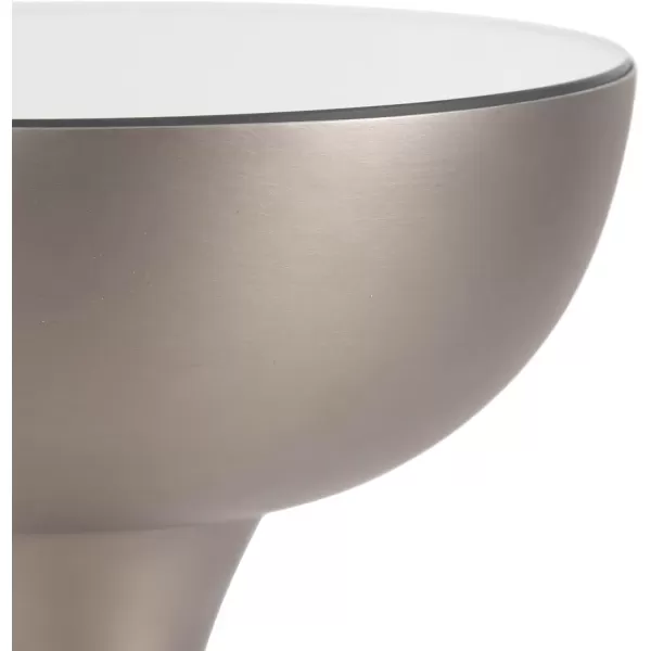 imageKate and Laurel Chandon MidCentury Sophisticated Drink Table 8 x 8 x 23 Antique Nickel Glam Sculptural Plant Pedestal Table for Use as Antique Mini Table or Bathtub Accent Table