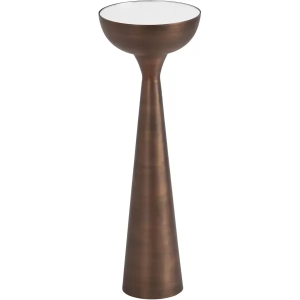 imageKate and Laurel Chandon MidCentury Sophisticated Drink Table 8 x 8 x 23 Bronze Glam Sculptural Plant Pedestal Table for Use as Antique Mini Table or Bathtub Accent Table