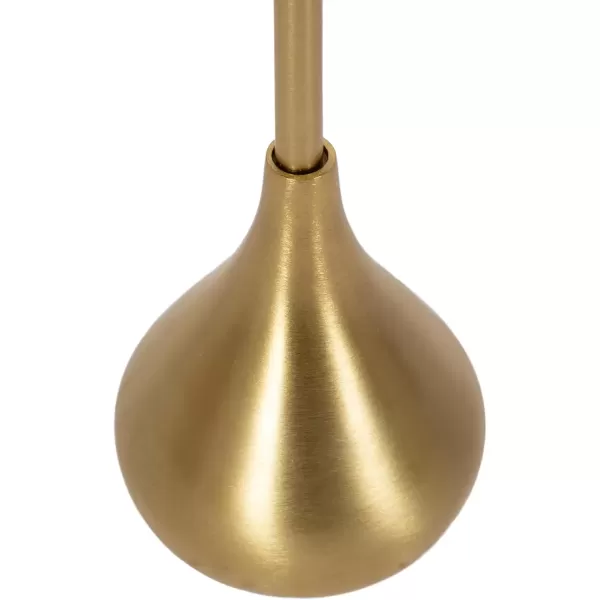 imageKate and Laurel Hersi Decorative Modern Pedestal Drink Table 7 x 7 x 20 Gold Cast Aluminum Mini Table with Teardrop Base for Use as Small Plant Stand or Living Room Martini TableGold