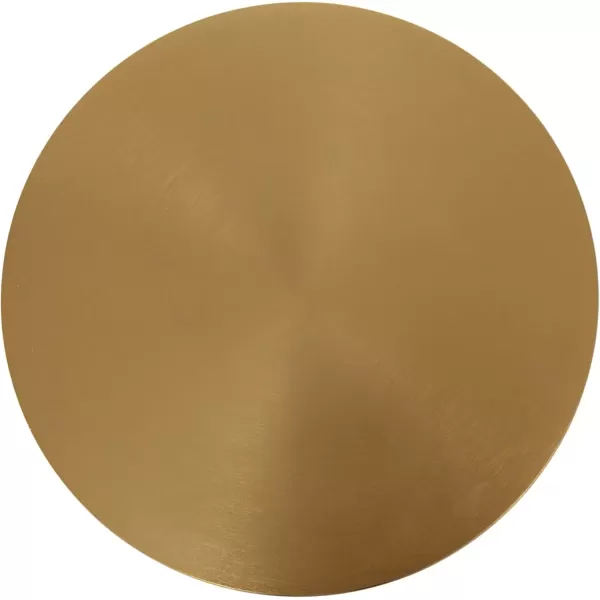 imageKate and Laurel Hersi Decorative Modern Pedestal Drink Table 7 x 7 x 20 Gold Cast Aluminum Mini Table with Teardrop Base for Use as Small Plant Stand or Living Room Martini TableGold