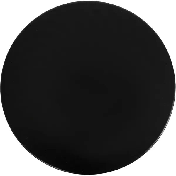 imageKate and Laurel Nyall Modern Natural Marble Drink Table 12 x 12 x 22 Marble and Black Transitional Round Mini Table with Premium Marble Base for Use as Indoor Plant Stand or Small Bathtub Table