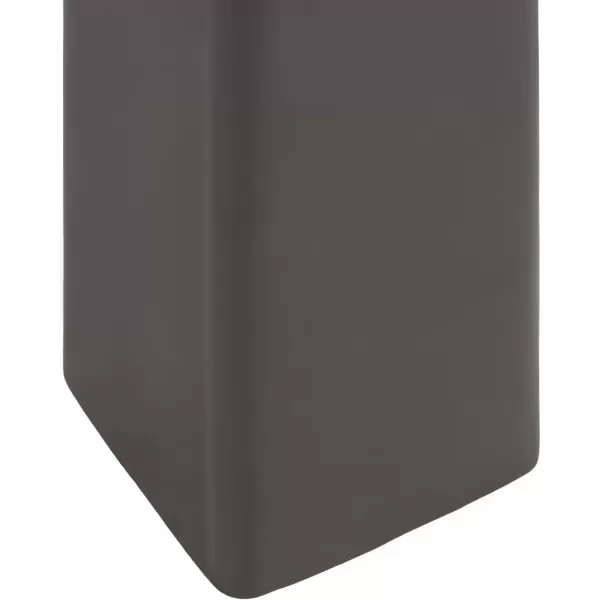 imageKate and Laurel Quinley Modern Square Marble Drink Table 10 x 10 x 22 White Marble and Gray Gunmetal Contemporary Marble Pedestal Table for Use as Living Room Plant Stand or Bedroom Mini Table