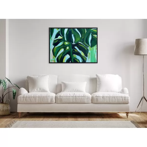 imageKate and Laurel Sylvie Blank Framed Canvas Wall Art 30x30 Natural Modern Empty Canvas for PaintYourOwn Art Premium Canvas Already FramedBlack