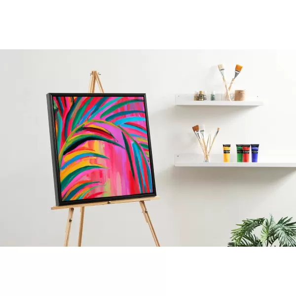 imageKate and Laurel Sylvie Blank Framed Canvas Wall Art 30x30 Natural Modern Empty Canvas for PaintYourOwn Art Premium Canvas Already FramedBlack
