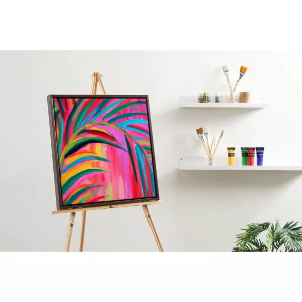 imageKate and Laurel Sylvie Blank Framed Canvas Wall Art 30x30 Natural Modern Empty Canvas for PaintYourOwn Art Premium Canvas Already FramedBrown