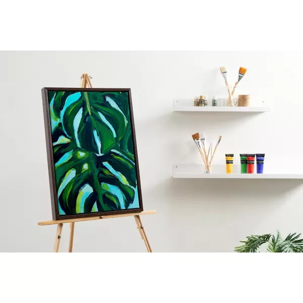 imageKate and Laurel Sylvie Blank Framed Canvas Wall Art 30x30 Natural Modern Empty Canvas for PaintYourOwn Art Premium Canvas Already FramedBrown