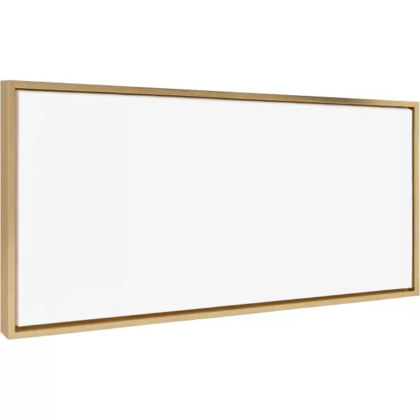 imageKate and Laurel Sylvie Blank Framed Canvas Wall Art 30x30 Natural Modern Empty Canvas for PaintYourOwn Art Premium Canvas Already FramedGold