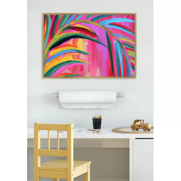 imageKate and Laurel Sylvie Blank Framed Canvas Wall Art 30x30 Natural Modern Empty Canvas for PaintYourOwn Art Premium Canvas Already FramedGold