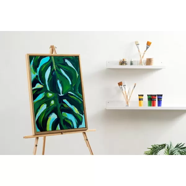 imageKate and Laurel Sylvie Blank Framed Canvas Wall Art 30x30 Natural Modern Empty Canvas for PaintYourOwn Art Premium Canvas Already FramedGold