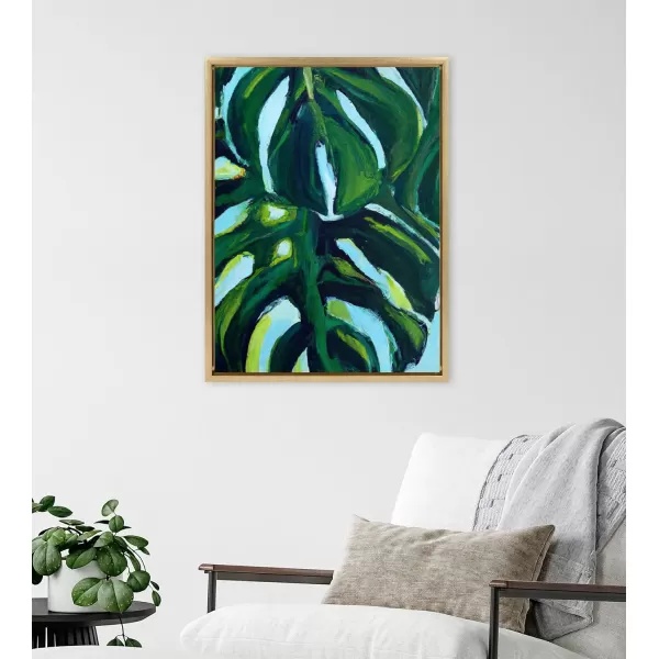 imageKate and Laurel Sylvie Blank Framed Canvas Wall Art 30x30 Natural Modern Empty Canvas for PaintYourOwn Art Premium Canvas Already FramedGold