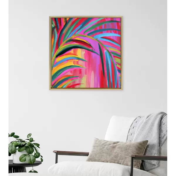 imageKate and Laurel Sylvie Blank Framed Canvas Wall Art 30x30 Natural Modern Empty Canvas for PaintYourOwn Art Premium Canvas Already FramedGold
