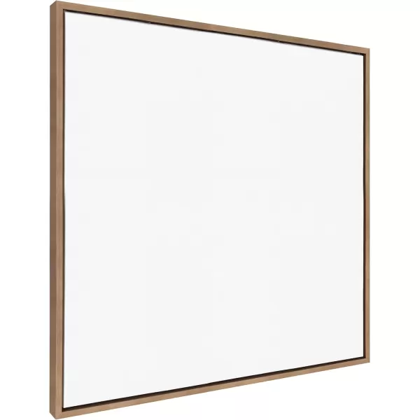 imageKate and Laurel Sylvie Blank Framed Canvas Wall Art 30x30 Natural Modern Empty Canvas for PaintYourOwn Art Premium Canvas Already FramedGold