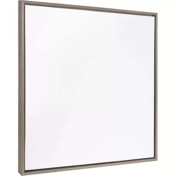 imageKate and Laurel Sylvie Blank Framed Canvas Wall Art 30x30 Natural Modern Empty Canvas for PaintYourOwn Art Premium Canvas Already FramedGray