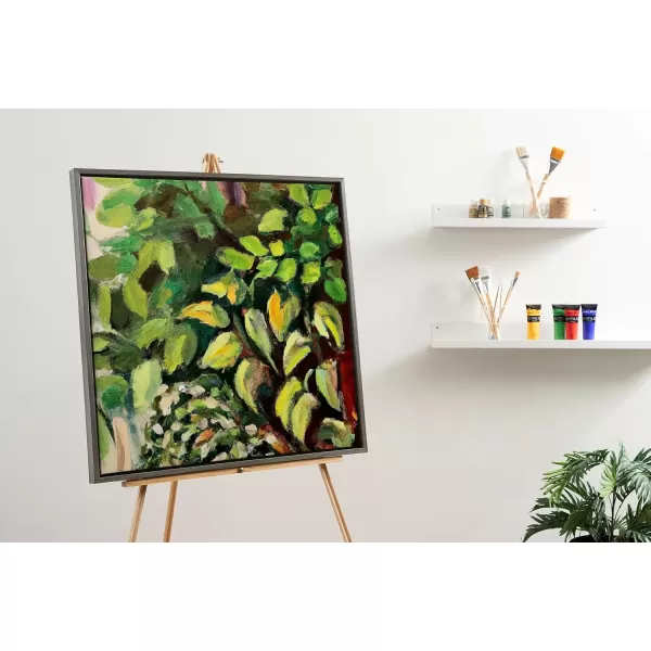 imageKate and Laurel Sylvie Blank Framed Canvas Wall Art 30x30 Natural Modern Empty Canvas for PaintYourOwn Art Premium Canvas Already FramedGray