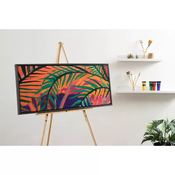 imageKate and Laurel Sylvie Blank Framed Canvas Wall Art 30x30 Natural Modern Empty Canvas for PaintYourOwn Art Premium Canvas Already FramedGray