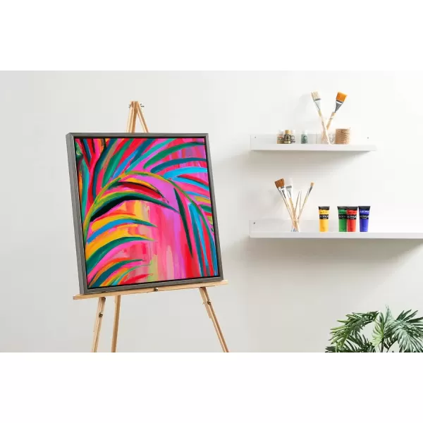 imageKate and Laurel Sylvie Blank Framed Canvas Wall Art 30x30 Natural Modern Empty Canvas for PaintYourOwn Art Premium Canvas Already FramedGray