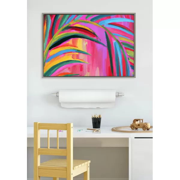 imageKate and Laurel Sylvie Blank Framed Canvas Wall Art 30x30 Natural Modern Empty Canvas for PaintYourOwn Art Premium Canvas Already FramedGray