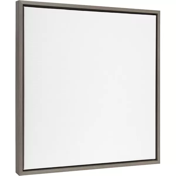 imageKate and Laurel Sylvie Blank Framed Canvas Wall Art 30x30 Natural Modern Empty Canvas for PaintYourOwn Art Premium Canvas Already FramedGray