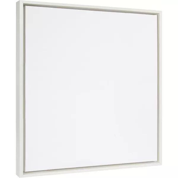 imageKate and Laurel Sylvie Blank Framed Canvas Wall Art 30x30 Natural Modern Empty Canvas for PaintYourOwn Art Premium Canvas Already FramedWhite