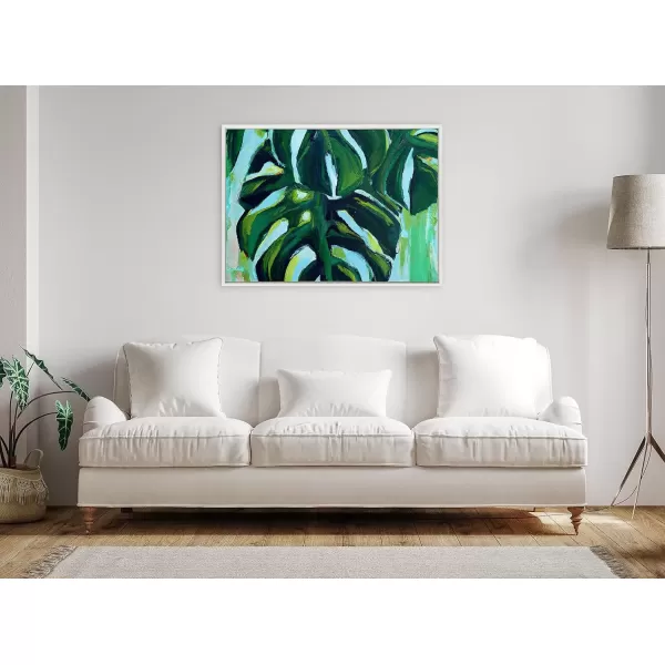 imageKate and Laurel Sylvie Blank Framed Canvas Wall Art 30x30 Natural Modern Empty Canvas for PaintYourOwn Art Premium Canvas Already FramedWhite