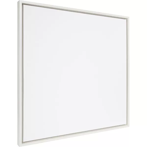 imageKate and Laurel Sylvie Blank Framed Canvas Wall Art 30x30 Natural Modern Empty Canvas for PaintYourOwn Art Premium Canvas Already FramedWhite