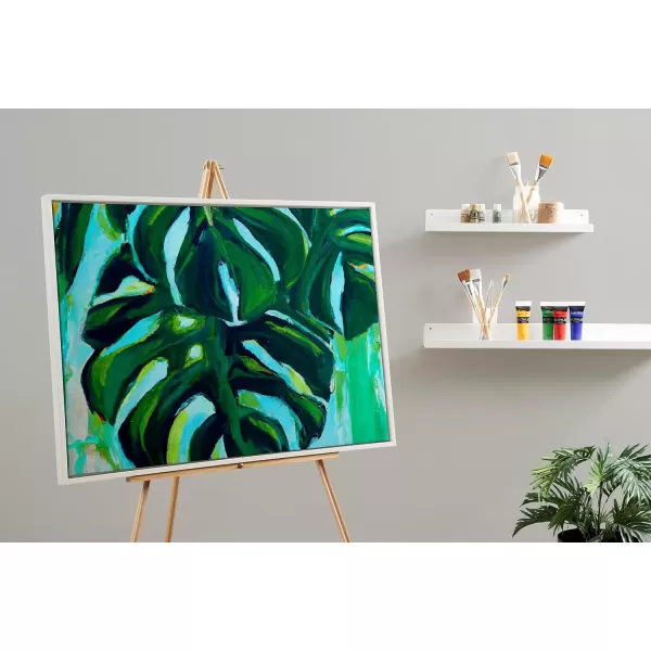 imageKate and Laurel Sylvie Blank Framed Canvas Wall Art 30x30 Natural Modern Empty Canvas for PaintYourOwn Art Premium Canvas Already FramedWhite