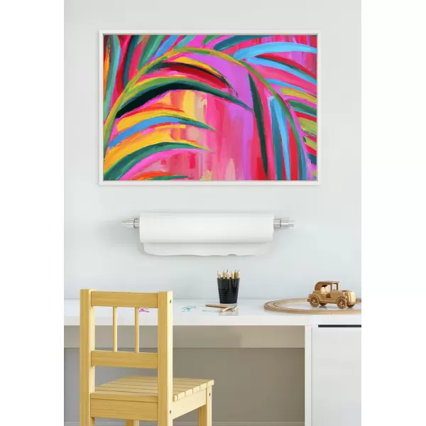 imageKate and Laurel Sylvie Blank Framed Canvas Wall Art 30x30 Natural Modern Empty Canvas for PaintYourOwn Art Premium Canvas Already FramedWhite
