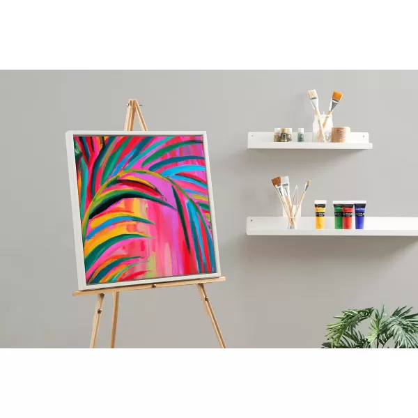 imageKate and Laurel Sylvie Blank Framed Canvas Wall Art 30x30 Natural Modern Empty Canvas for PaintYourOwn Art Premium Canvas Already FramedWhite