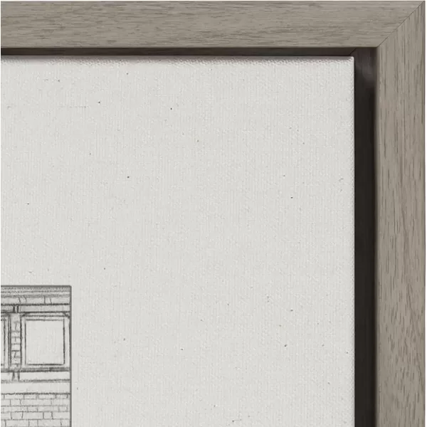 imageKate and Laurel Sylvie Brick Building Faade Framed Canvas Wall Art by Viola Kreczmer Set of 2 18x24 Gray Boho Chic Wall Decor