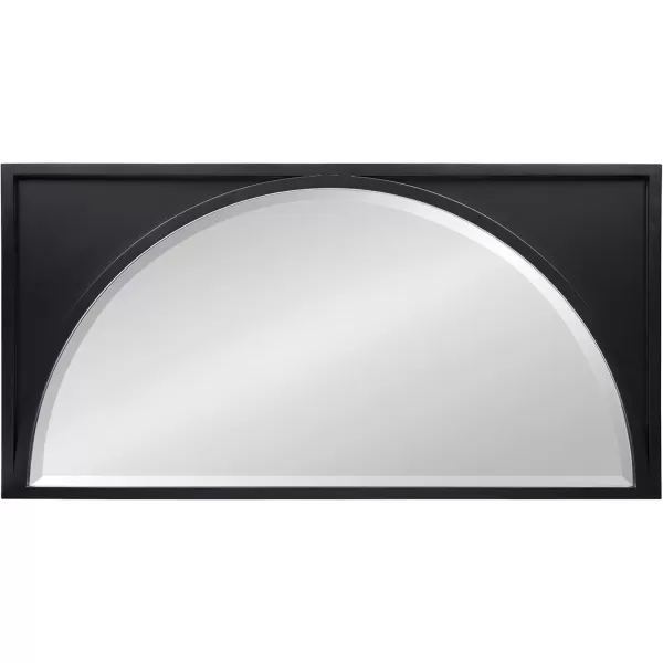 imageKate and Laurel Andover Casual Framed Arch Mirror with Beveled Edge Black 42x215 Modern Farmhouse Home Decor for Entryway Living Room Or BedroomBlack