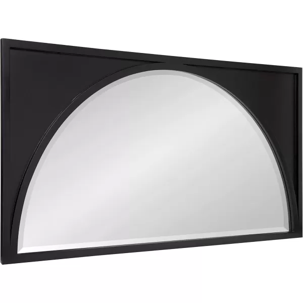 imageKate and Laurel Andover Casual Framed Arch Mirror with Beveled Edge Black 42x215 Modern Farmhouse Home Decor for Entryway Living Room Or BedroomBlack